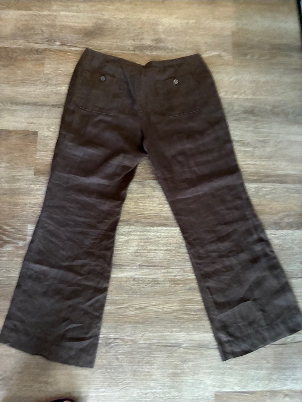 Brown linen pants tall - Picture 10 of 12